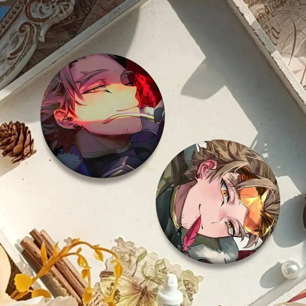 1PC Anime Takami Keigo Badges Round Laser Badge Brooch Clothes Backpack Accessories Lapel
