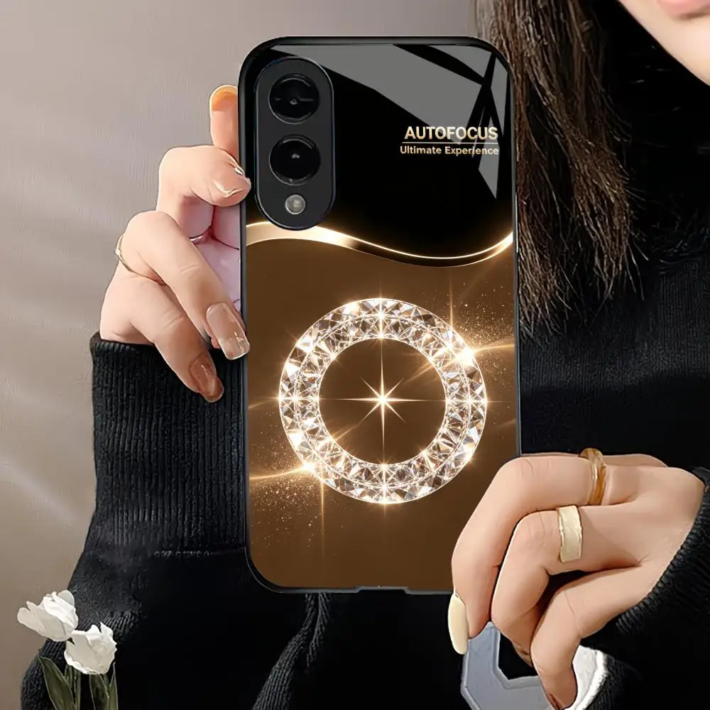Luxurious hoop fashion phone cases s25 ultra case 폰케이스 s26 ultra case for Samsung Galaxy S26 S25 S24 S23 S22 FE,Ultra,Plus