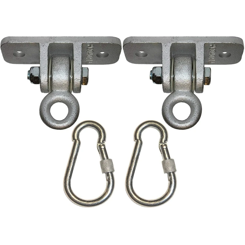 Locking Snap Hooks   Heavy Duty Swing Hook Hangers Seat Trapeze Sets   Static Tension 5000 Lb Capacity