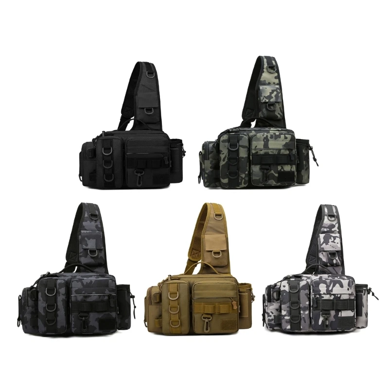 

11UE Large Capacity Fishing Tackles Bag Multifunctional Multilayered Bag Waterproof Camping Waist Pack Cycling Outdoor Bags