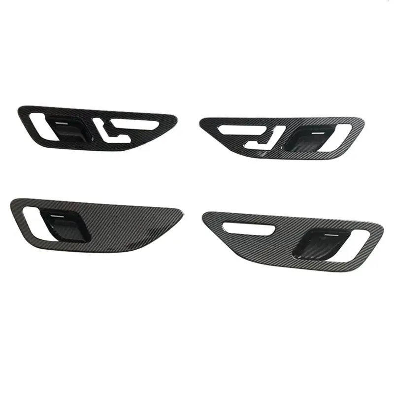 

Door Handle Bowl Frame Cover Decals Carbon Pattern Decoration Accessories For Mercedes Benz C Class W206 GLC 2022 2023-T47C