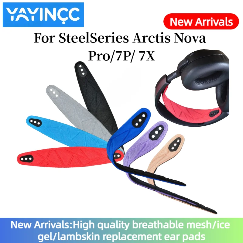 YAYINCC Soft Micro bullet beam pad Compatible For SteelSeries Arctis Nova  Pro/7P/ 7X Headset Earmuffs Repairing Parts