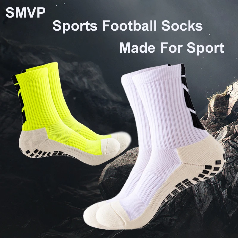 3 Pairs Football Socks Men Non Slip Running Sports Socks Breathable Wear-resistant Silicone Grip Cycling Hiking Soccer Socks