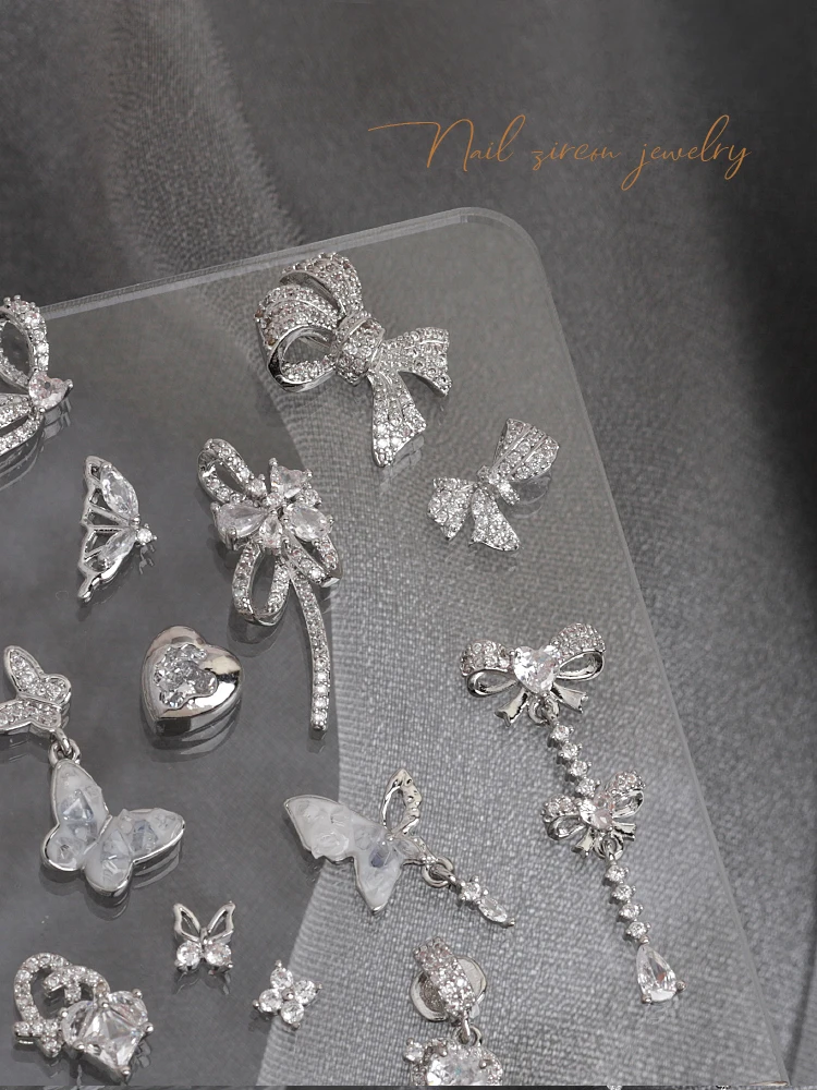 جديد مسمار الفن زركونيا مجوهرات كريستال القلب قلادة مسمار ملصقات الماس جزءا لا يتجزأ من المعادن الحب القرد مسمار الديكور #4