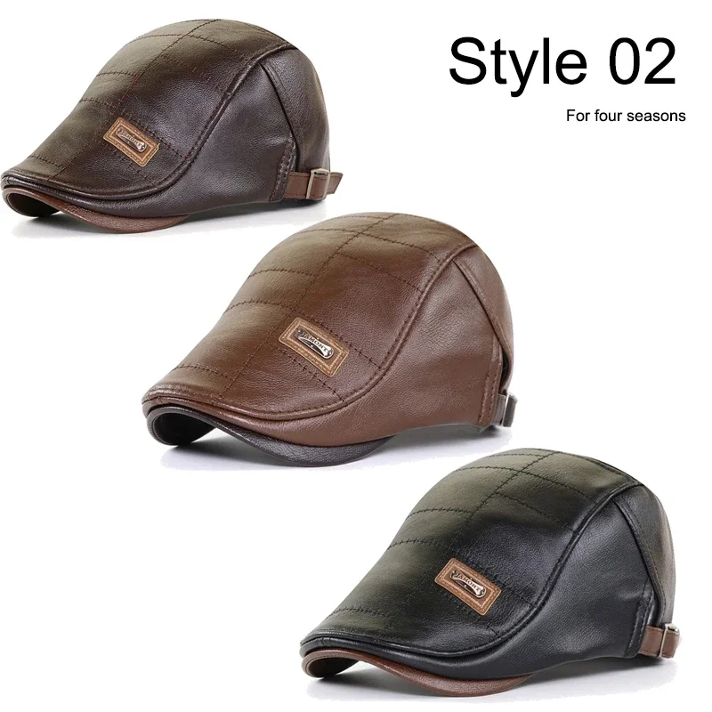 21 Types Men Berets 2021 Spring Autumn Winter Windproof Street  Beret Hat Retro England Hat Men Hats Peaked Painter Caps