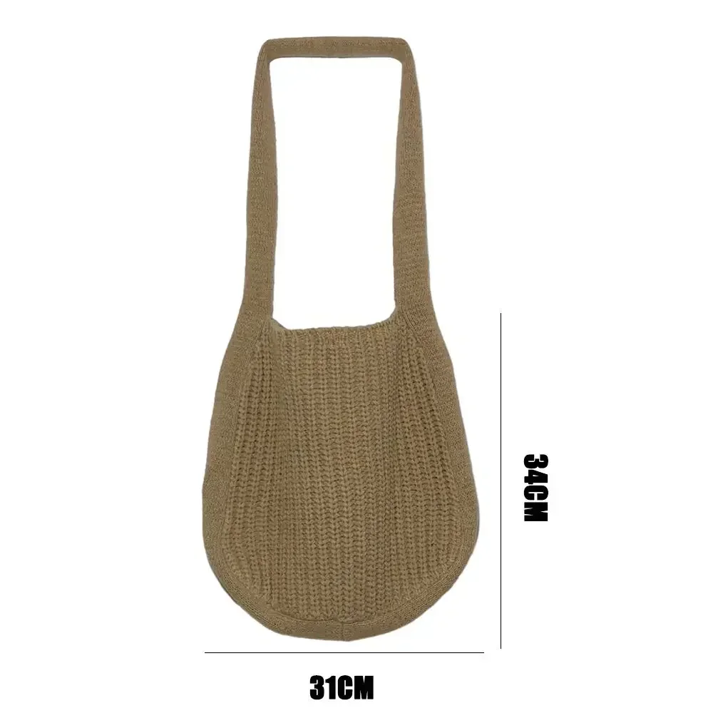 LVB14-Bolsos de hombro tejidos huecos para mujer, bolsos de ganchillo Hobo de gran capacidad, bolsos de punto femeninos, Tote Shopping