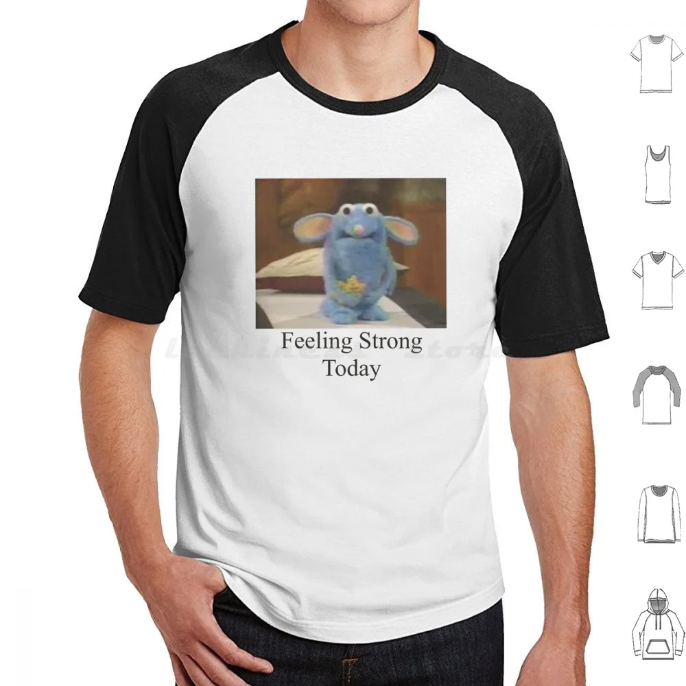 Camiseta Anxious Tutter talla grande 100% algodón Tutter Blue Mouse Bear In The Big Blue House Anxious Mouse Playhouse Anxious Junior