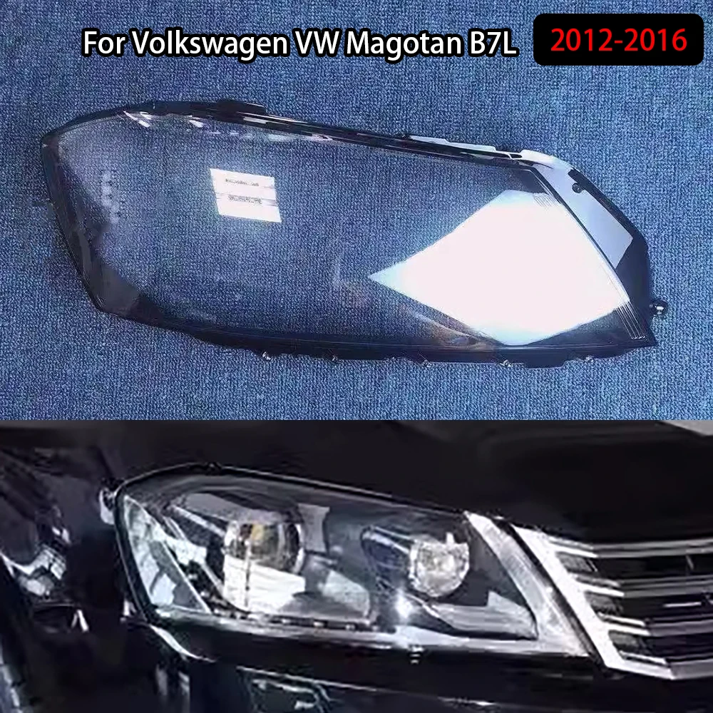 

For Volkswagen VW Magotan B7L 2012-2016 Headlamp Cover Transparent Headlight Lens Plexiglass Replace Original Lampshade