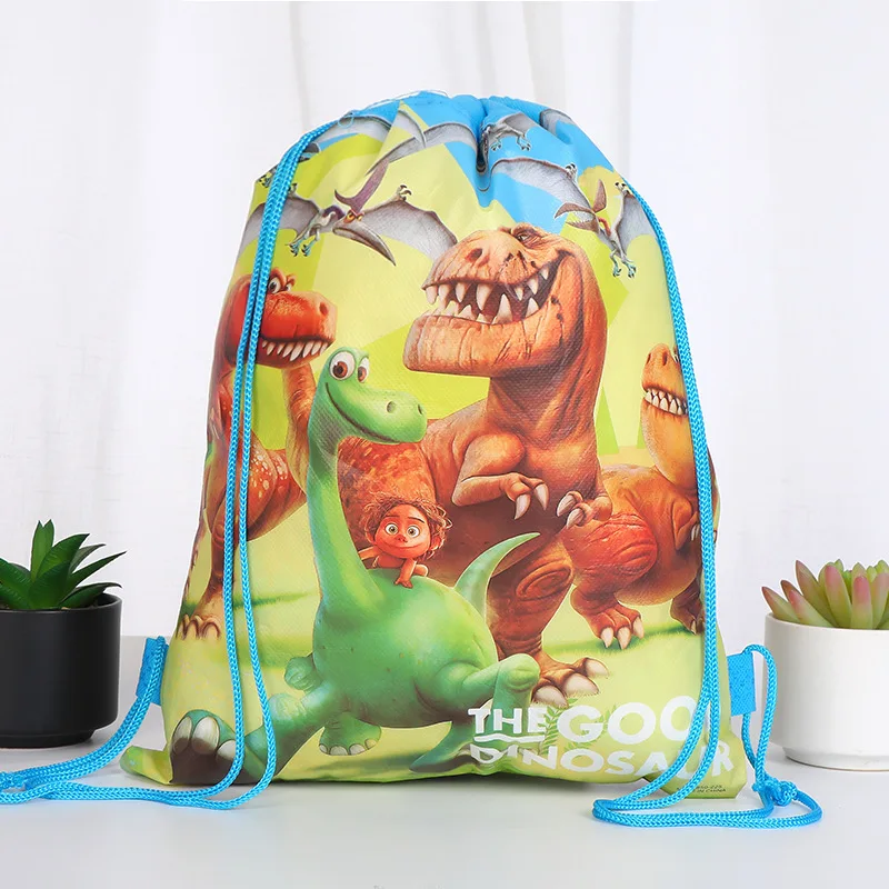 1pcs/lot Soccer Toy Story Unicorn Dinosaur Mermaid Theme Mochila Non-woven Fabrics Drawstring Party Gifts Bags Decora Backpack