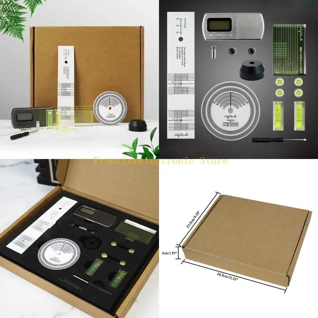 

G8DB Useful Pickup Calibration 45 RPM Adapter LCD Digital Dynamomter Turntable