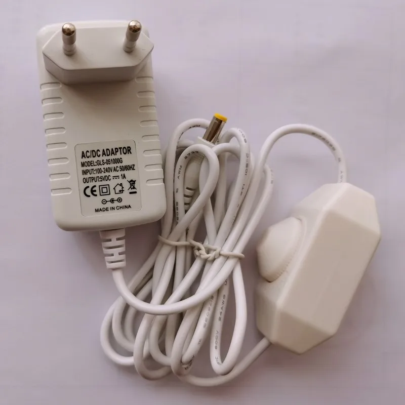 Imagem -06 - Led Dimmer Switch Cabo Stepless Escurecimento Núcleo Controlador Branco dc Plug Adaptador de Fio de Alimentação da ue dc 5v 12v