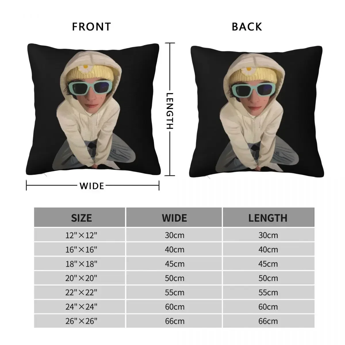 Sturniolo Triplets Square Pillowcase Pillow Cover Polyester Cushion Zip Decorative Comfort Throw Pillow for Home Car