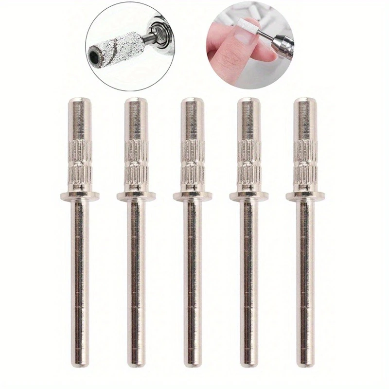 5Pcs Mini Nail Drill Mandrel Bits 2.35mm Shank for 3mm Inner Diameter Sanding Bands