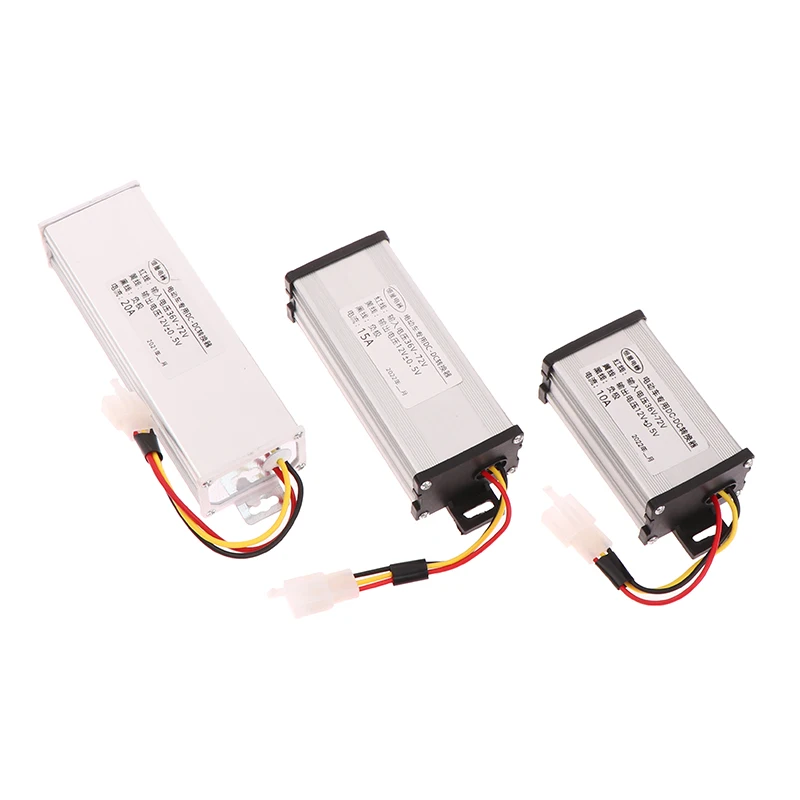 1 Pcs DC 36/48/60/72V To 12V 10A 15A 20A 180W Electric Vehicle DC Converter Electric Power Transformer