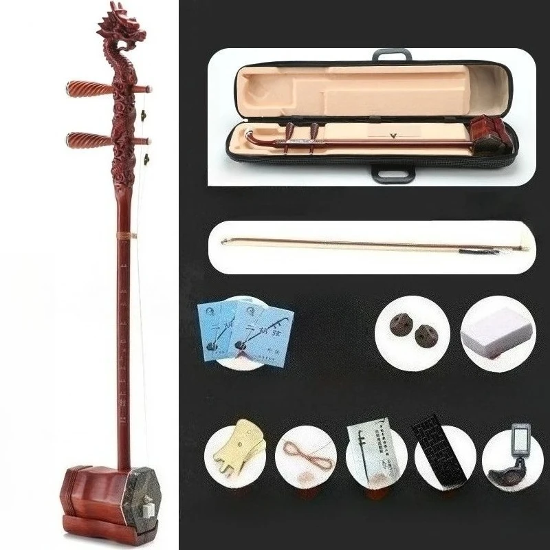 Chinese Erhu 2-snaren professioneel Urheen-instrument volwassen kinderen oefenen het spelen Erhu traditioneel etnisch muziekinstrument