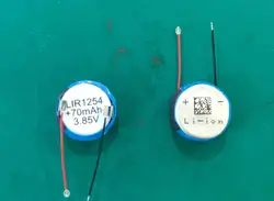 2pcs new for 1254/70mah  3.85V tws Customized earphone soft  battery