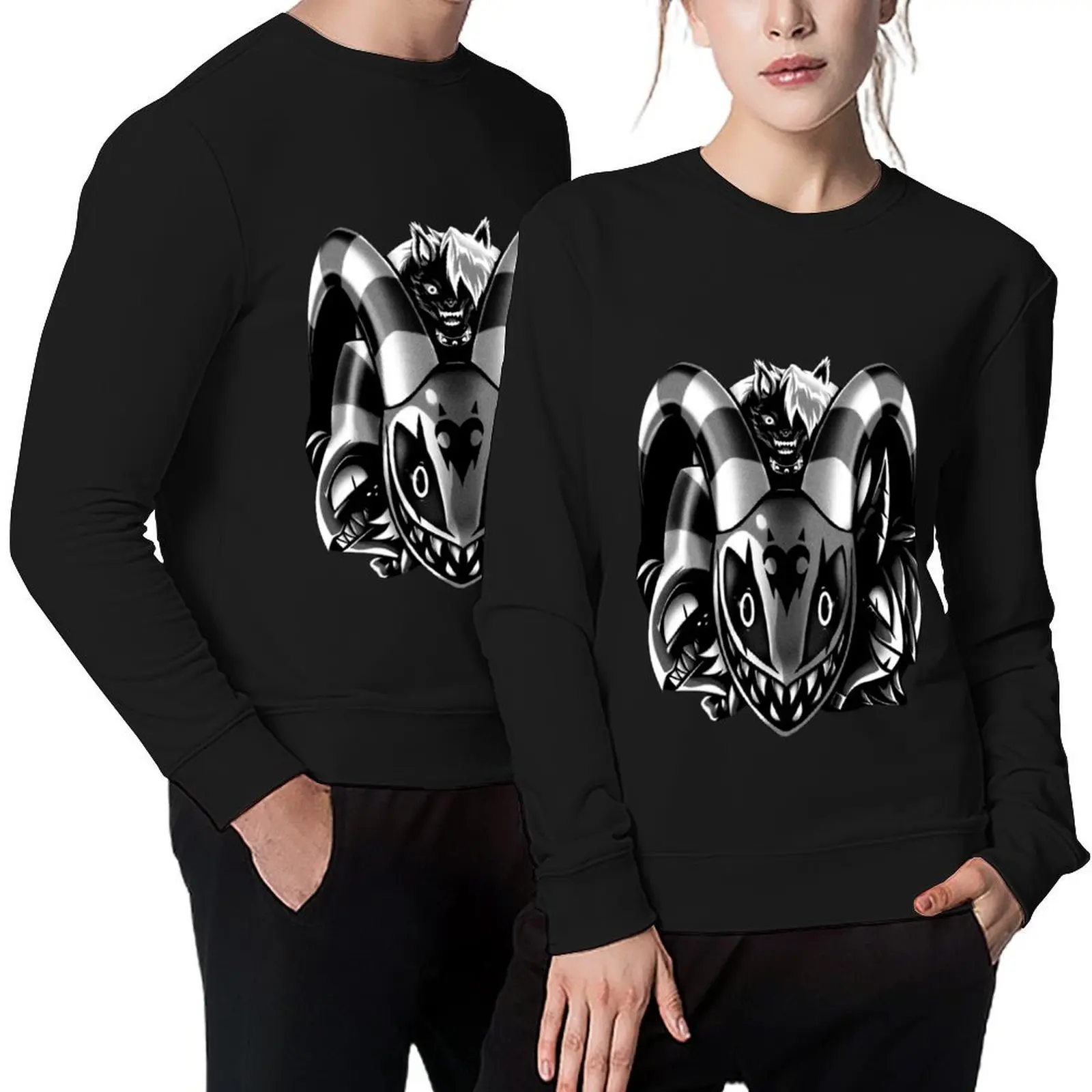 

Helluva Boss Crew Spooky Design Pullover korean clothes men wear graphic t shirts men men's autumn clothes sweatshirt for men