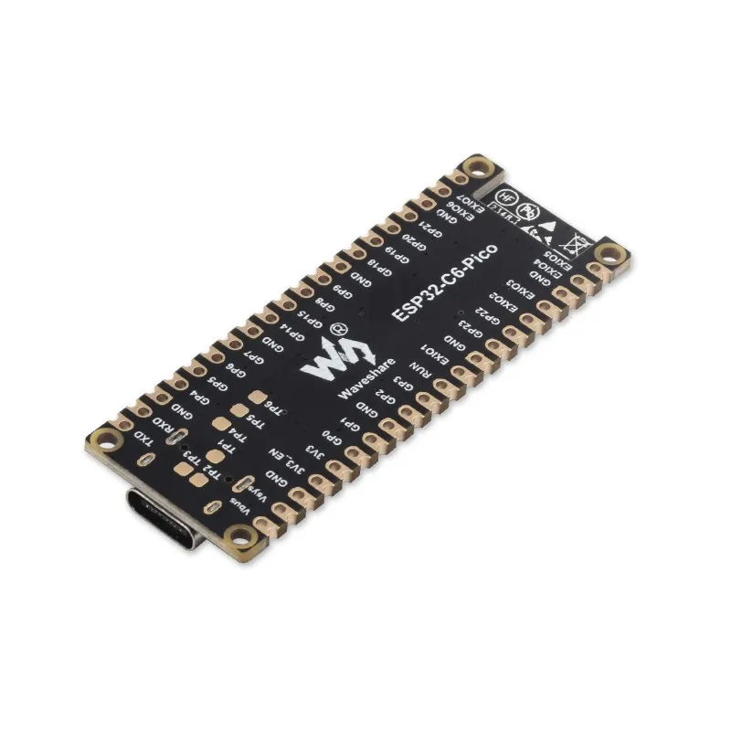 Waveshare ESP32-C6 Microcontroller, WiFi 6 Development Board, 160MHz Single-core Processor, ESP32-C6-MINI-1 Module