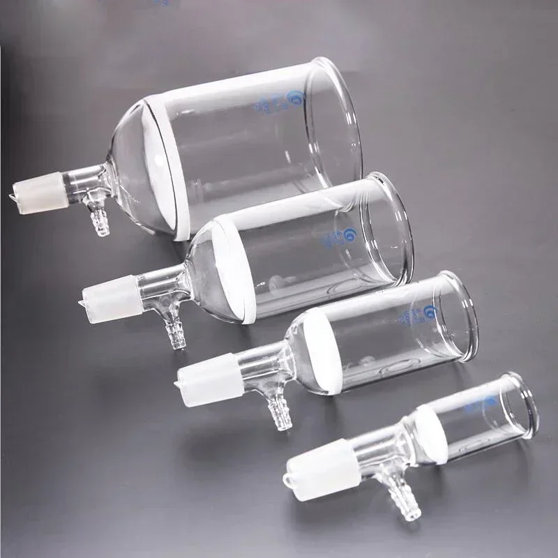 30ml/60ml/100ml/250ml/500ml Lab Glass Filter Funnel Suction Funnel With Branch Pipe Sand Core Laboratory Equipment