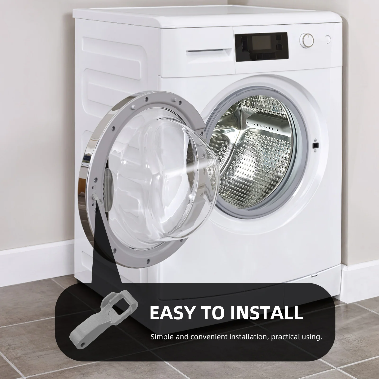 استبدال مزلاج الغسالة لأداة قفل قفل مجموعة الغسالة الأمامية المتوافقة مع Wdc51Anf #3