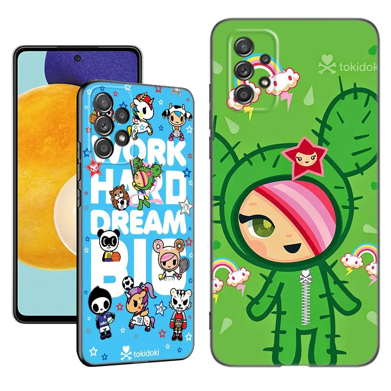 Japan Tokidokis Phone Case For Samsung A13 A22 A24 A32 A23 A25 A34 A35 A52S A53 A54 A55 A73 5G A12 A14 A15 A31 A33 A50 A51 A72