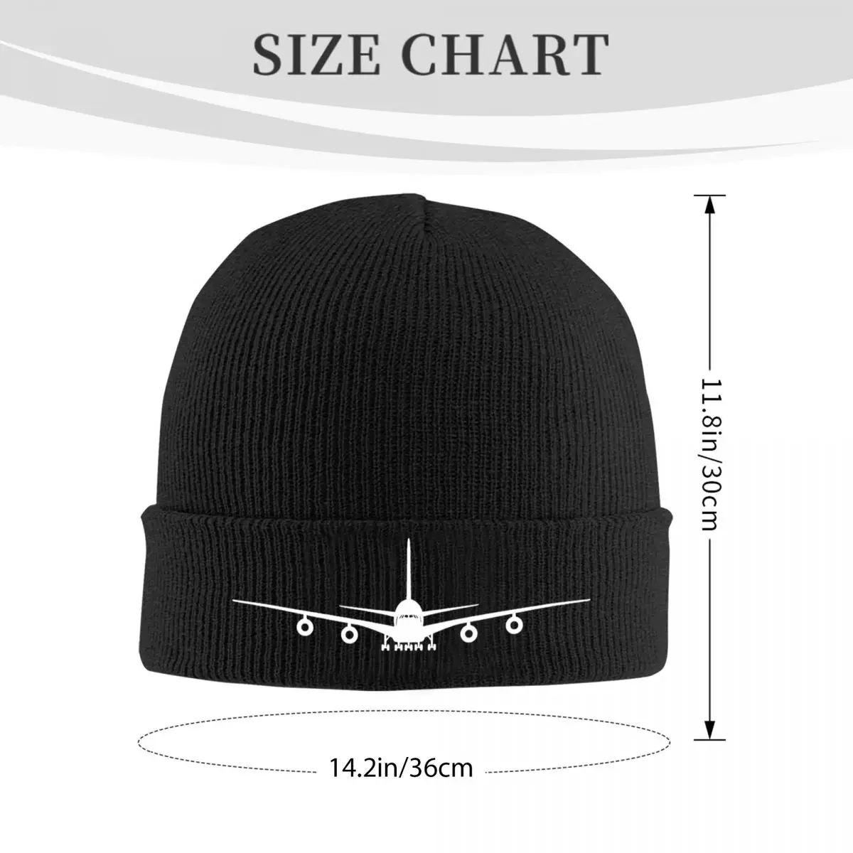 Aircraft Knitted Hat Beanie Winter Hat Warm Casual Plane Pilot Captain Cap Men Women