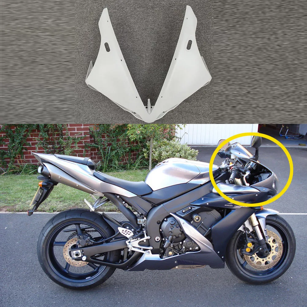 

New Motorcycle Unpainted Raw ABS Front Upper Nose Fairing for Yamaha YZF R1 2004 2005 2006