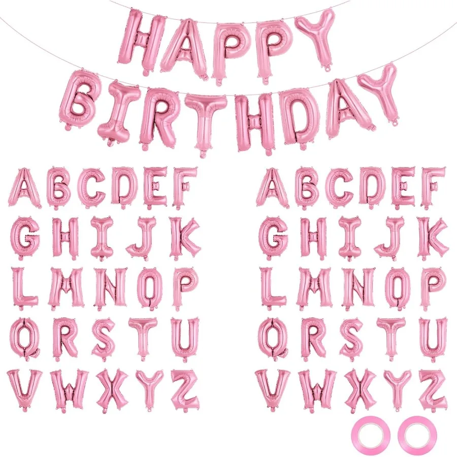 65 Pcs Pink Happy B…