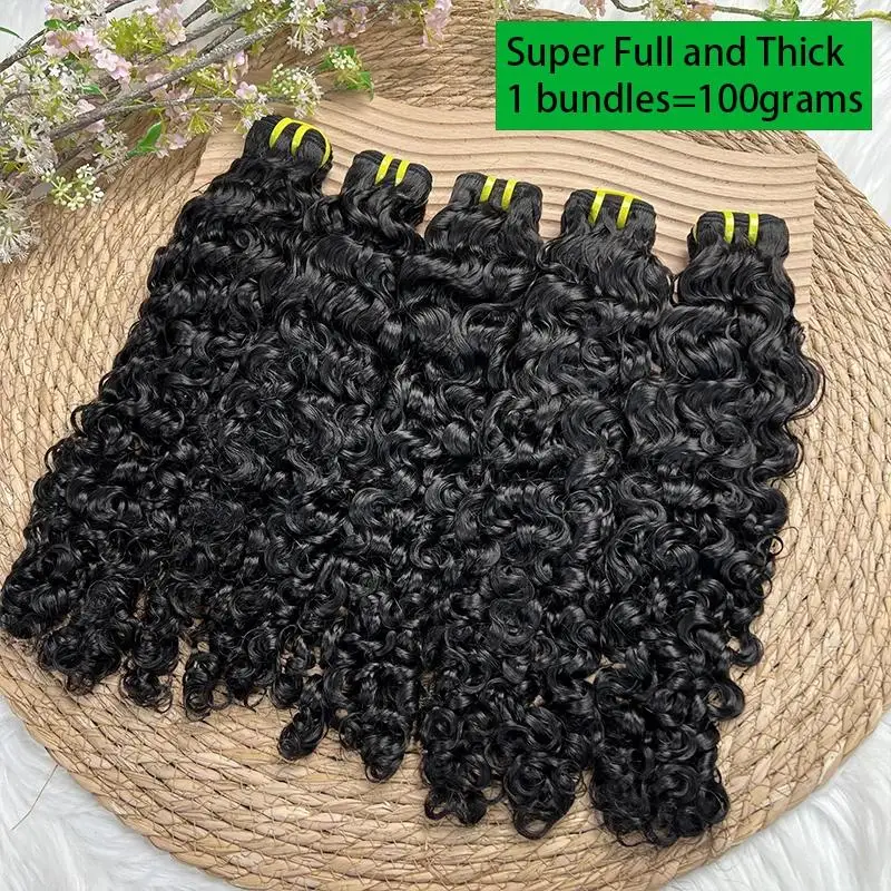 Unbehandeltes Burmesisches Lockiges Echthaar-Bündel Vietnamesisches Rohes 100% Echthaar-Extensions für Frauen Federnde Locken Natürliche Farbe # 1B – Detail 15