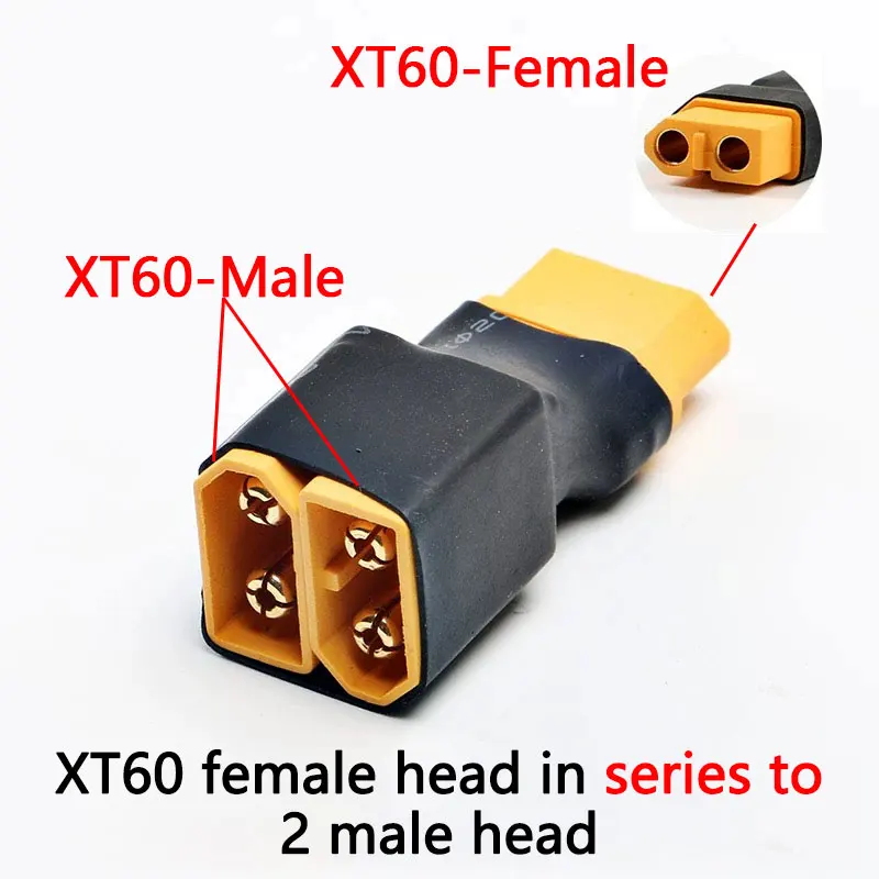 XT60 XT30 オス/メス - オス/メス、Tプラグ オス/メス - Tプラグ オス/メス コネクタ変換アダプター (RCバッテリー用)