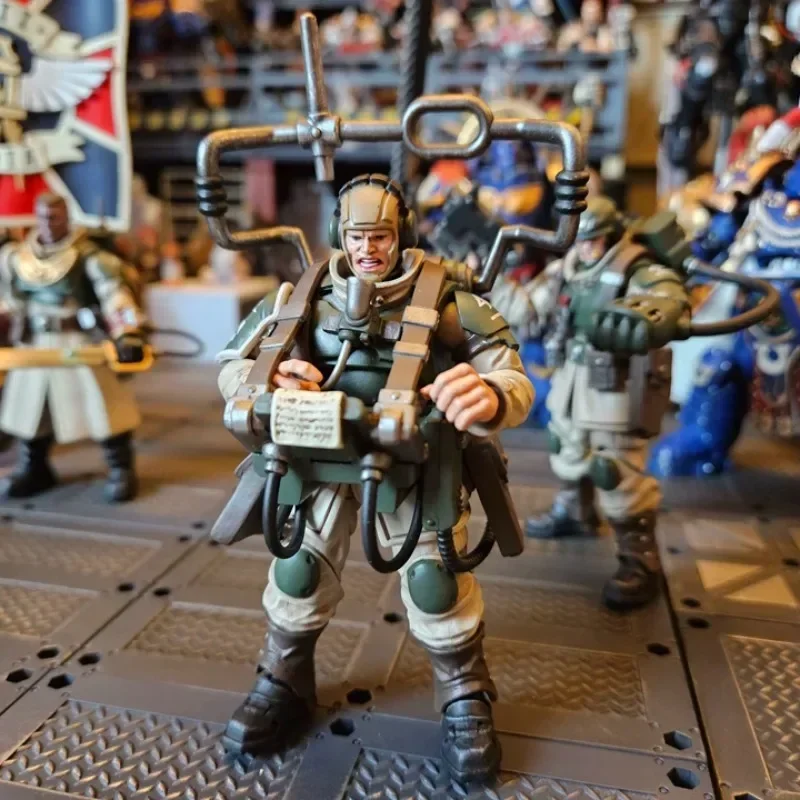 متوفر في المخزون JOYTOY 1/18 عمل الشكل Warhammer 40K أسترا ميليتاروم كاديان قيادة فرقة فريق السلطة أنيمي نموذج جمع لعبة هدية