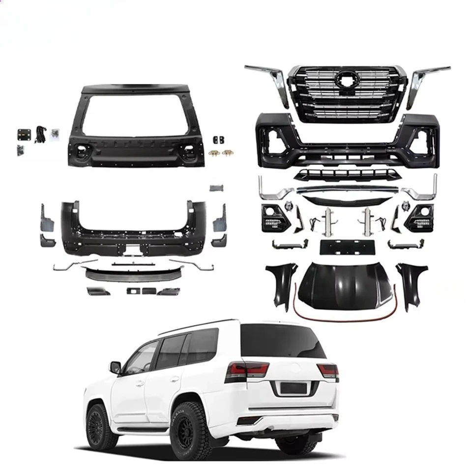 Auto 2008-2015 for LC Front and Rear Bumper Upgrade Kit Plastic Car Body Grille Front Bumper Rear Bumper Grille