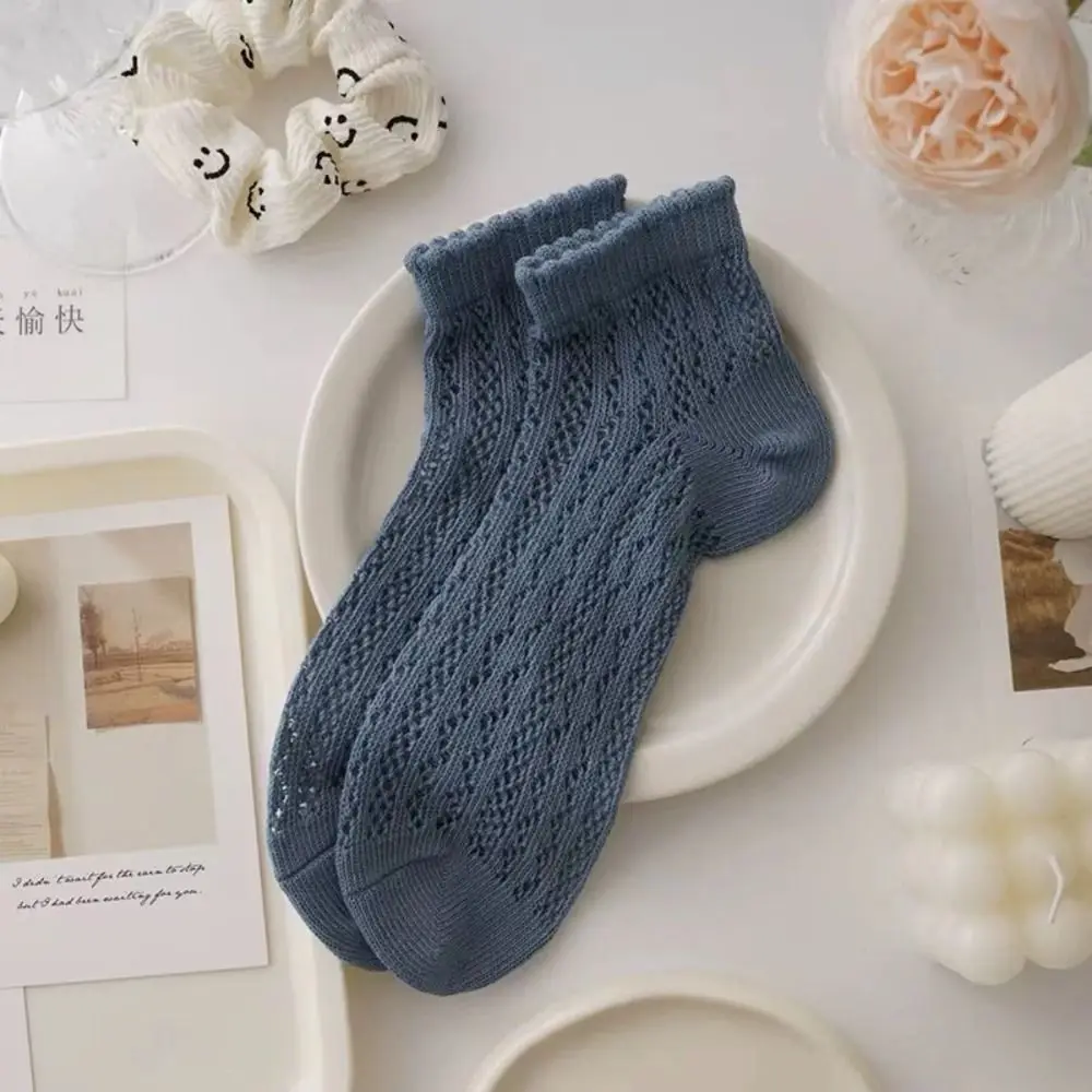 1 пара новых летних тонких носков для женщин и девочек, модные короткие носки-трубочки, дышащие носки до щиколотки, носки с неглубоким носком