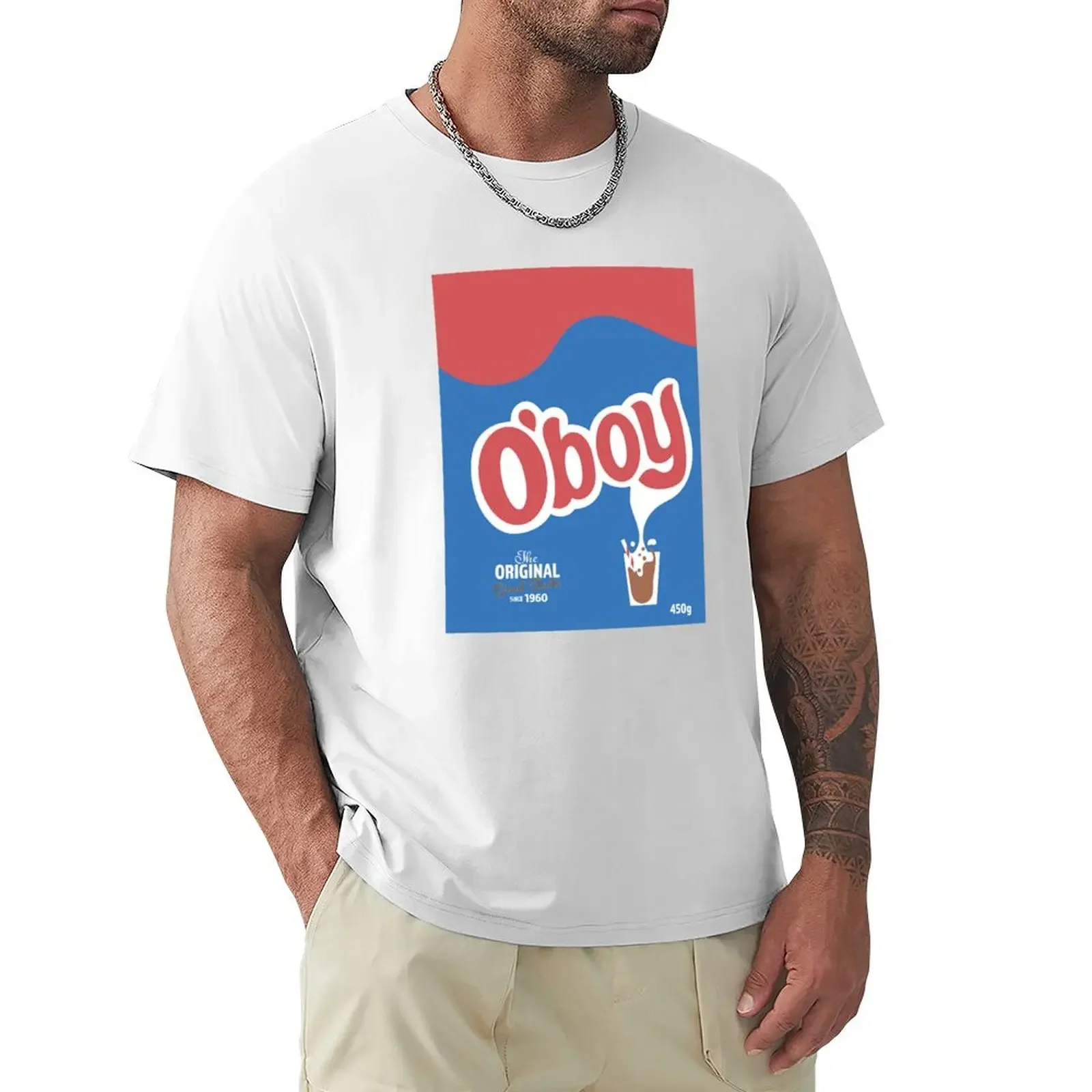 O'boy pulver Swedish Chocolate Drink T-Shirt quick drying plus size tops men clothes