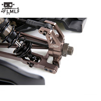 CNC Alloy Rear Wheel Hub Carrier Mount Base Kit Fit for 1/5 Rovan F5 Truck MCD XS-5 RR5