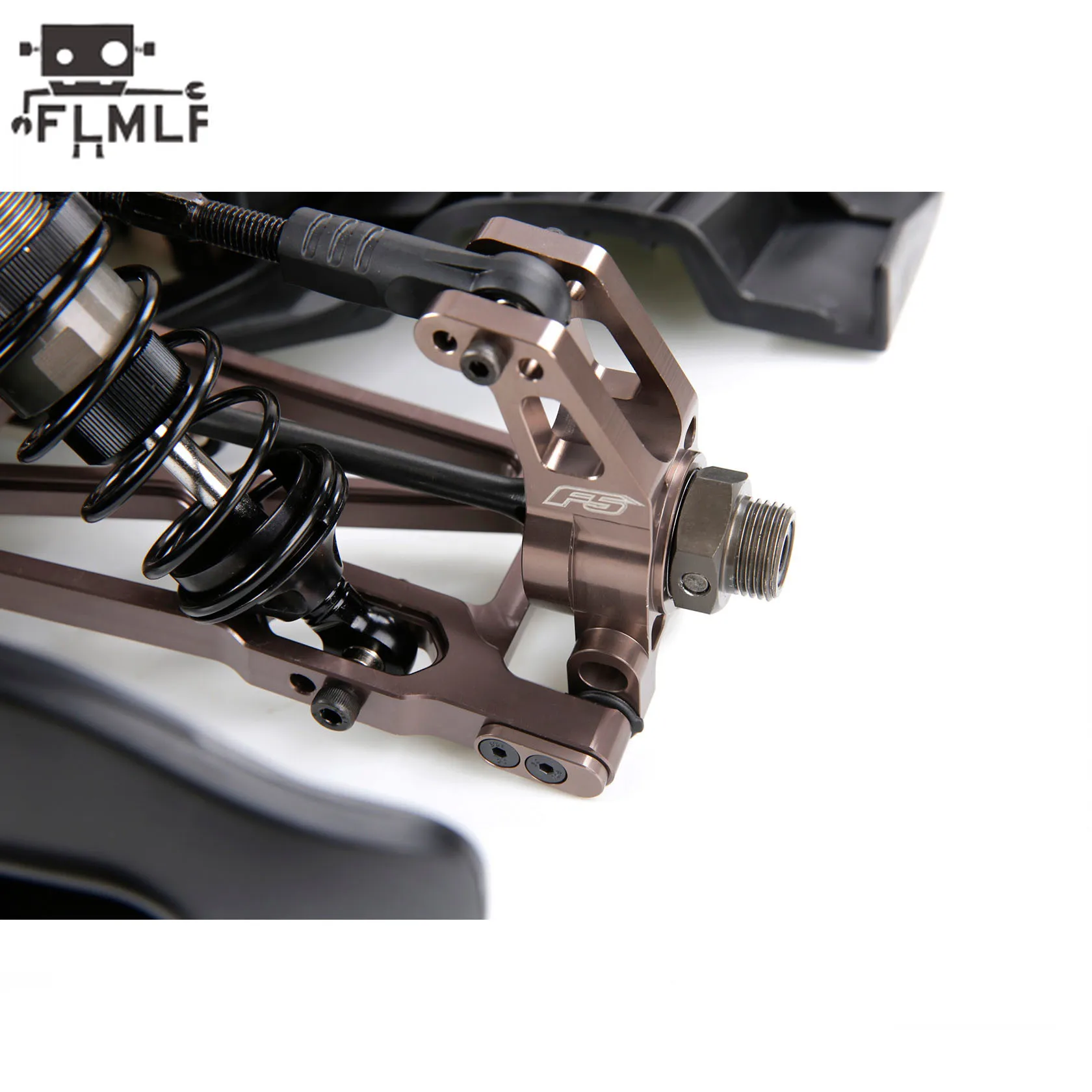 CNC Alloy Rear Wheel Hub Carrier Mount Base Kit Fit for 1/5 Rovan F5 Truck MCD XS-5 RR5