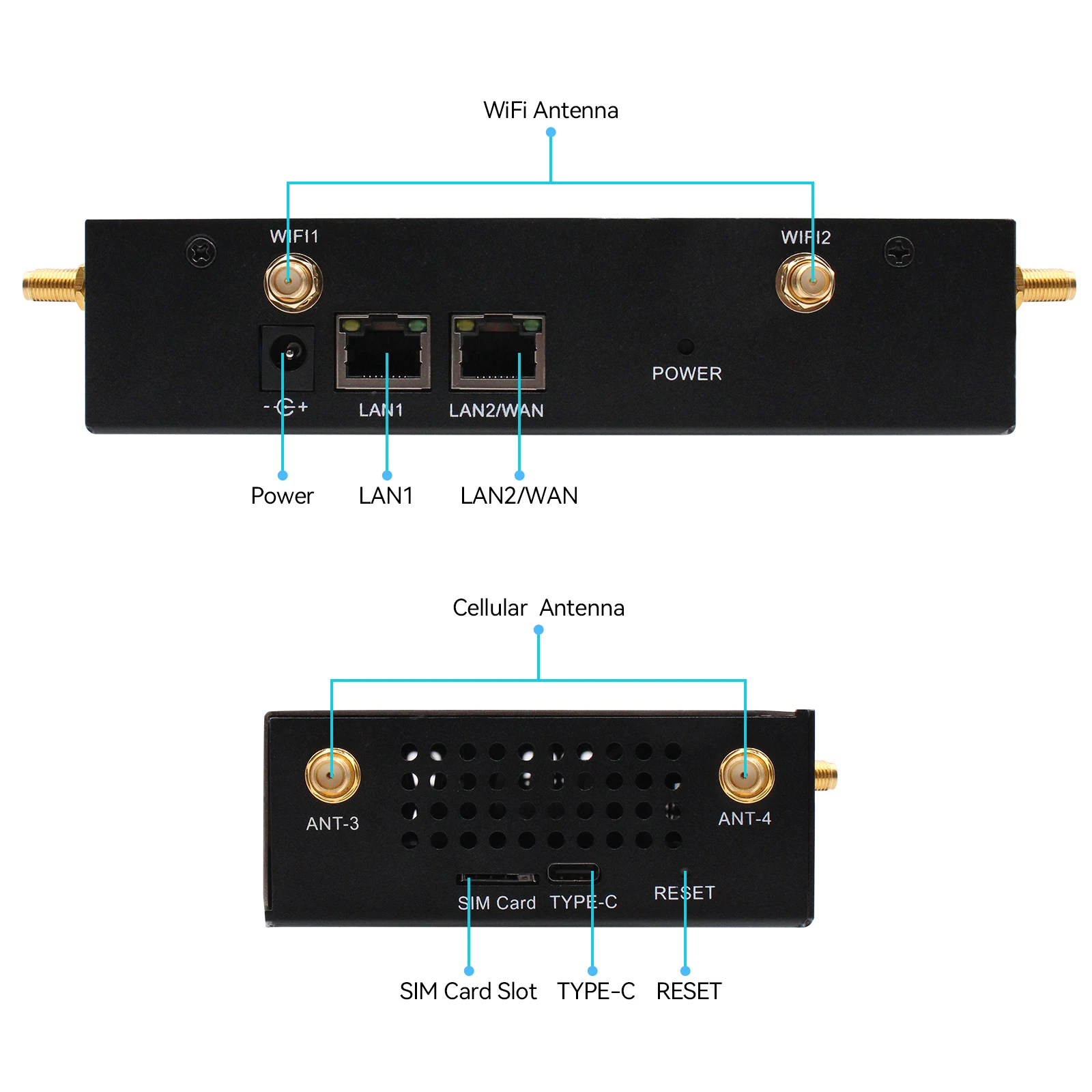 Yeacomm NR800 5G CPE WiFi6 AX1800 Modem SA NSA Globe wersja 5G Router z antena zewnętrzna