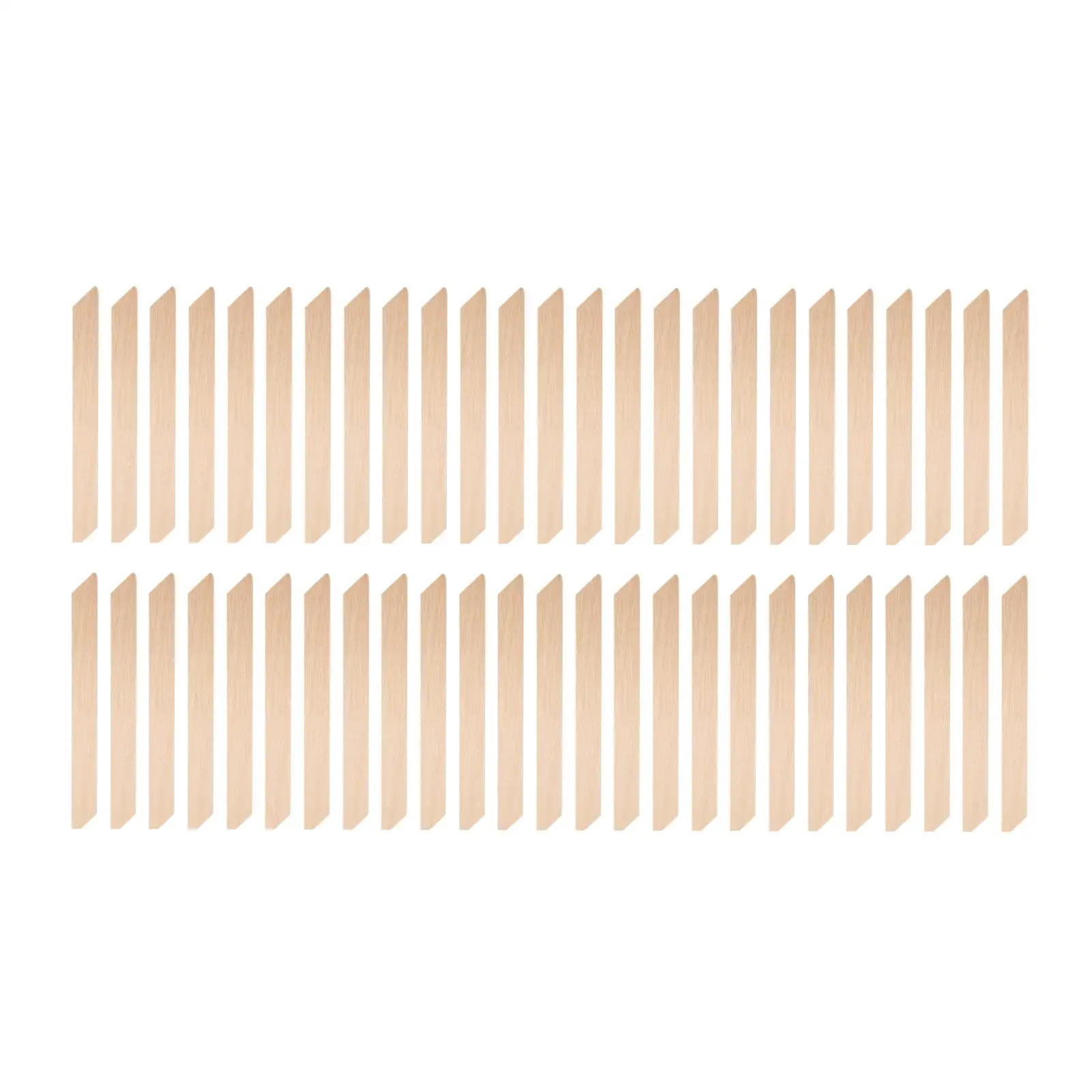 50 قطعة من ملعقة الشمع الخشبية لأداة إزالة شعر الوجه وذراع الساق