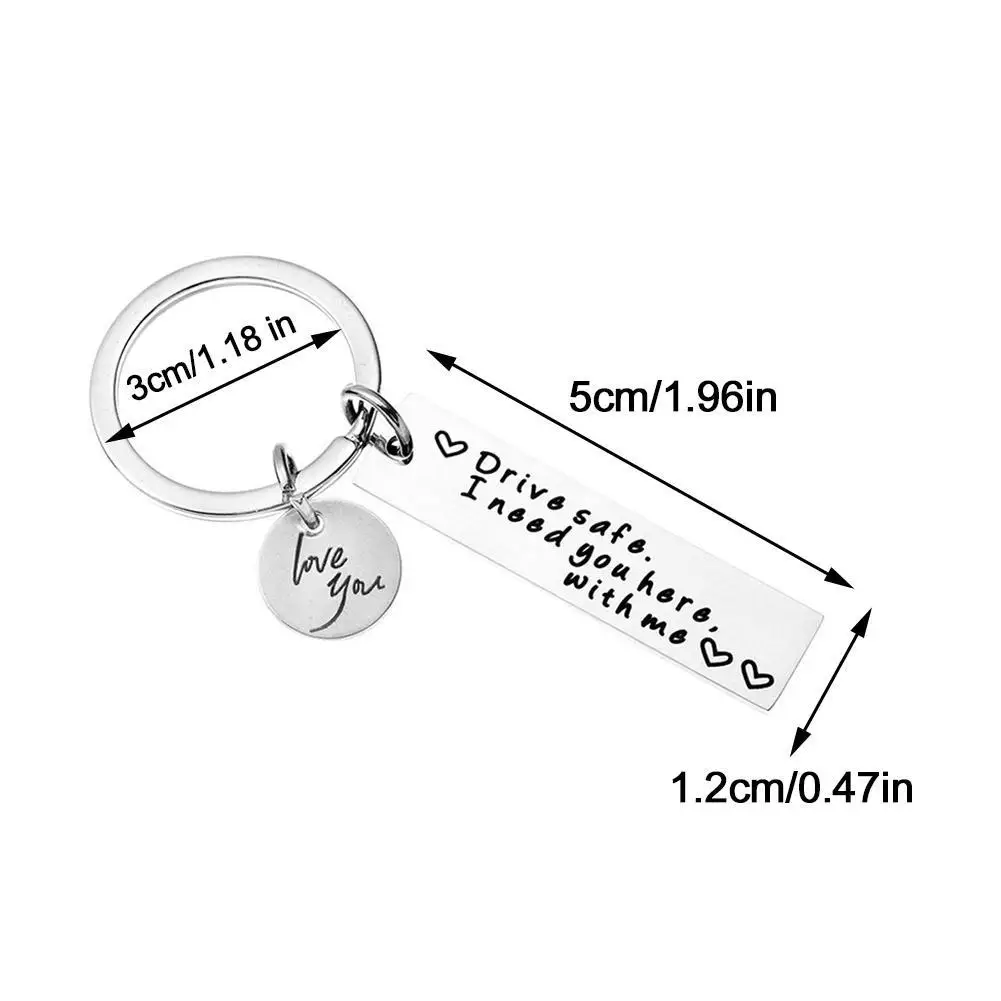 Steel Key Chain Drive Safe Fashion Design Birthday Chritsmas Father\'s Day Birthday Gifts Keychain