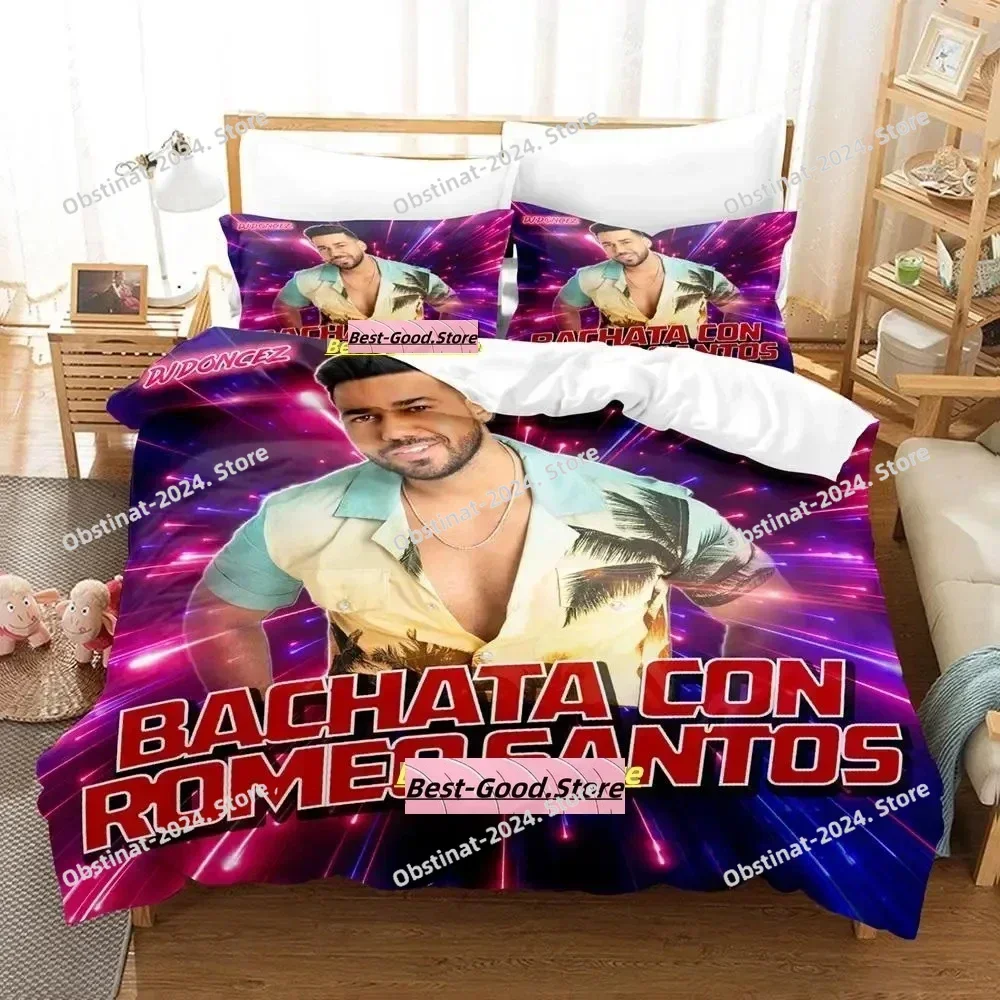 

2023 Romeo Santos Bedding Set Single Twin Full Queen King Size Bed Set Adult Kid Bedroom Duvetcover Sets kids comforter set