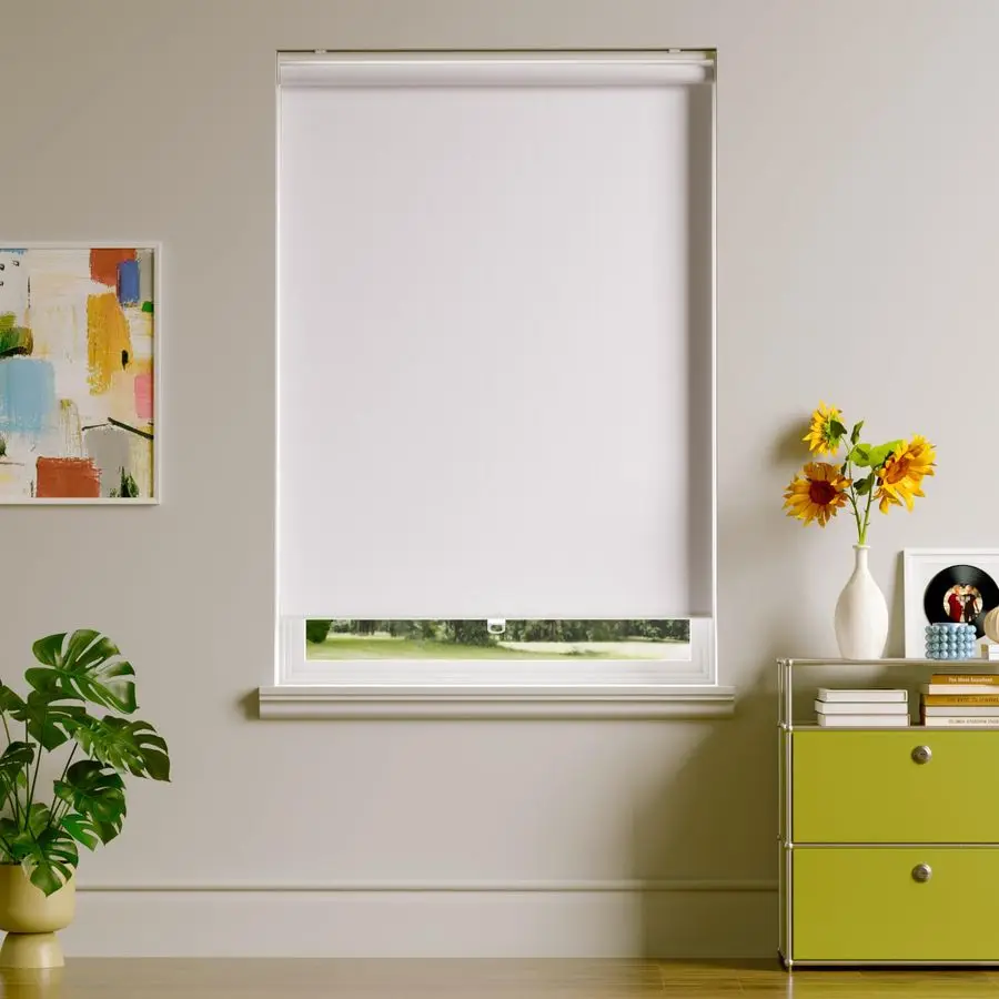 

Blinds for Home,Cordless Blackout Roller Shades,Pull Down Blinds,Temporary Blackout Shades,Roller Blinds,Inside Mount,Door Curta