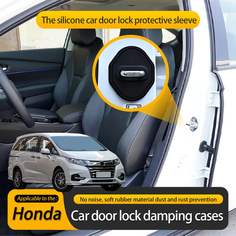 Автомобильные аксессуары для Honda Odyssey MK2 MK3 MK4 MK5, автомобильный силиконовый чехол для дверного замка, автомобильный Стайлинг, защитные автомобильные аксессуары Автомобильные аксессуары для Honda Odyssey MK2 MK3 MK4 MK5, автомобильный силиконовый чехол для дверного замка, автомобильный Стайлинг, защитные автомобильные аксессуары