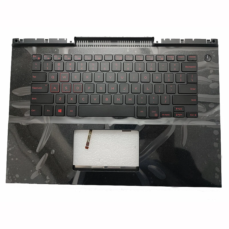 

New OEM Laptop Keyboard For Dell Inspiron 14 7466 7467 Palmrest Backlit Keyboard FWCCN 0FWCCN 1T0KM