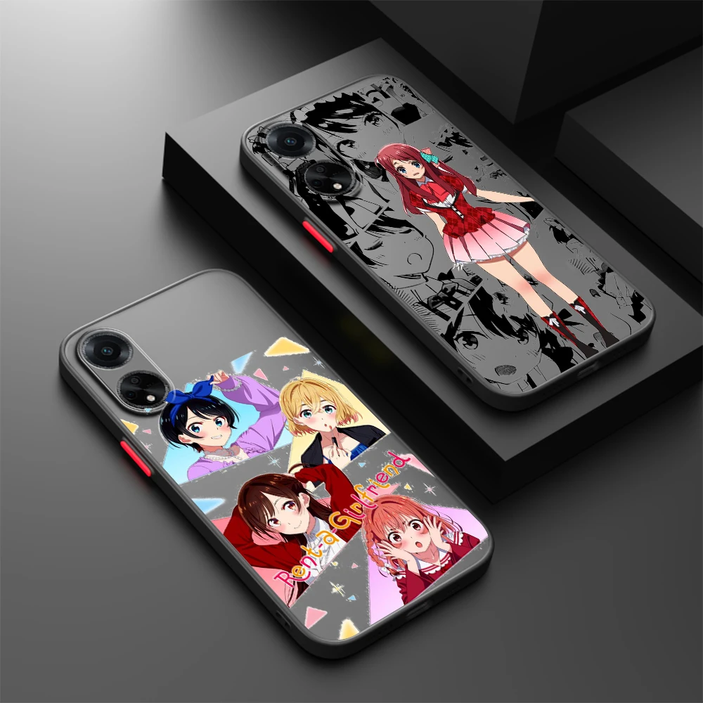 

Beautiful Rent-A Girlfriend Frosted Translucent For OPPO X5 X3 A54S A5 A94 A16 A53S A57 A74 A72 A96 A98 A78 5G TPU Phone Case
