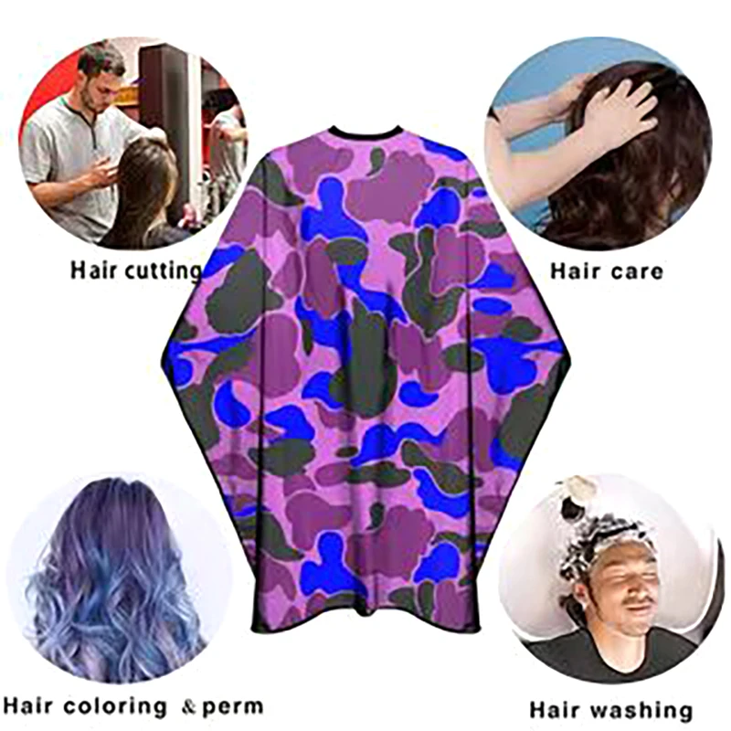 

New Professional Barber Camouflage Hairdressing Apron Anti-Static Waterproof Haircut Cape Shawl Salon Styling Tool