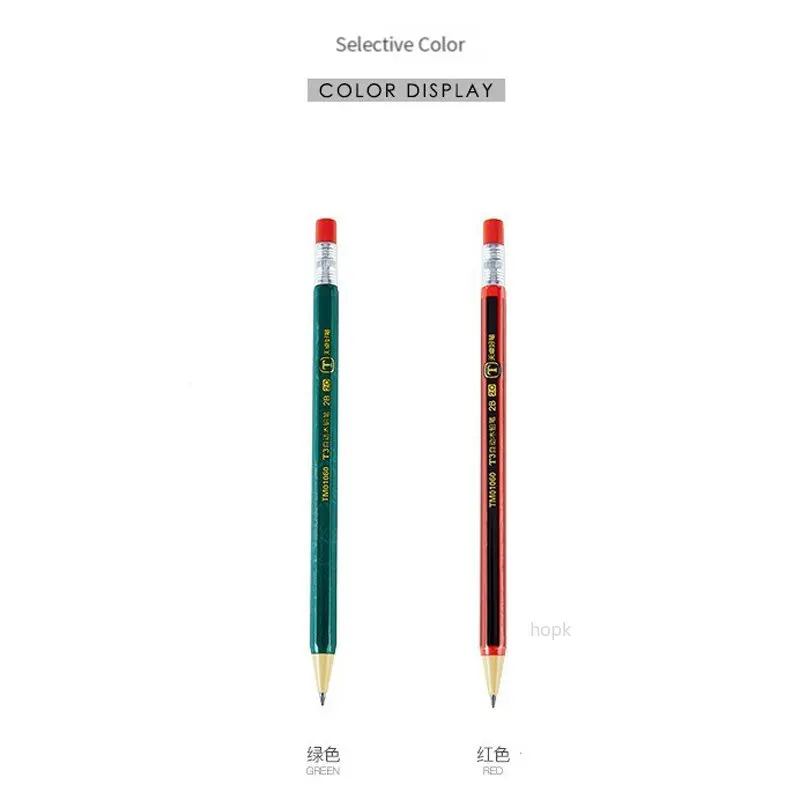 Ensemble de crayons mécaniques automatiques pour étudiants, fournitures scolaires, papeterie mignonne Kawaii, dessin, écriture, croquis d\'art,