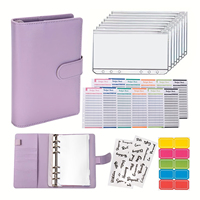 Budget Binder Cash Envelopes for Budgeting Money Organizer for Cash Money Envelopes for Cash Leather A6 Budget Binder with Zippe