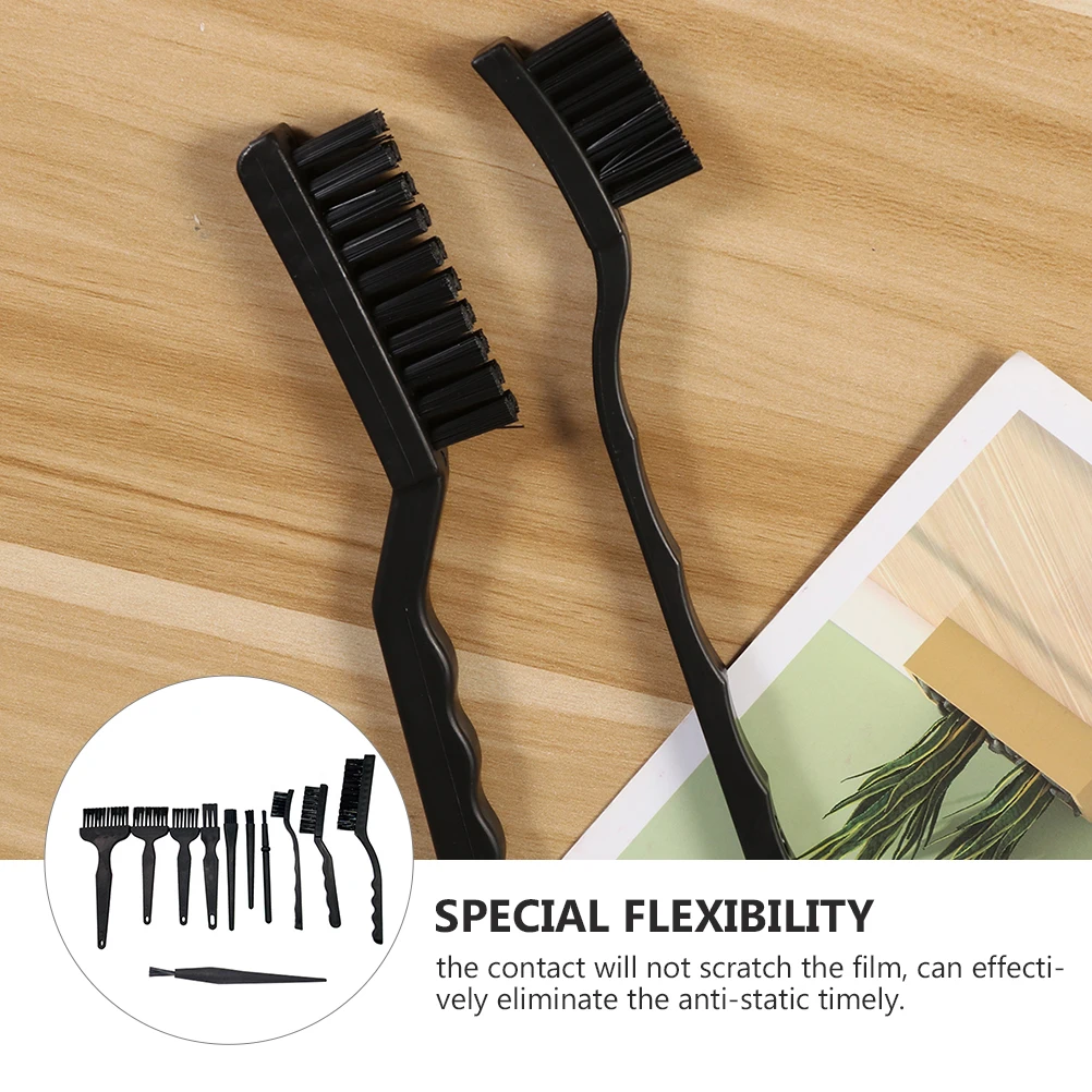 

11 pcs Anti Static Brush Set Phone Cleaning Kit Dust Removal Tool For Hard To Reach Spaces Portable Light Compact High Temp