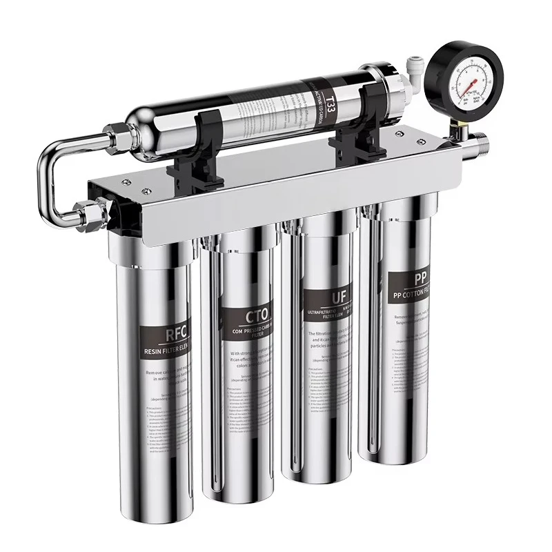 Hot Selling 90 Liters 5-Stage Smart Faucet Water Filter 304 Stainless Steel Manual Power for Household Use