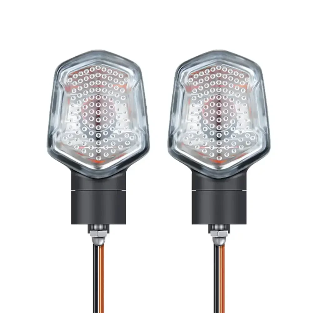 2Pcs Motorbike Blinker Front Rear Universal Moto Accessories Signal Lamp DC 12V Motorcycle LED Turn Signal Lights for MSX125 M3